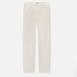 L'Homme Slim Brushed Twill in Milk Beige